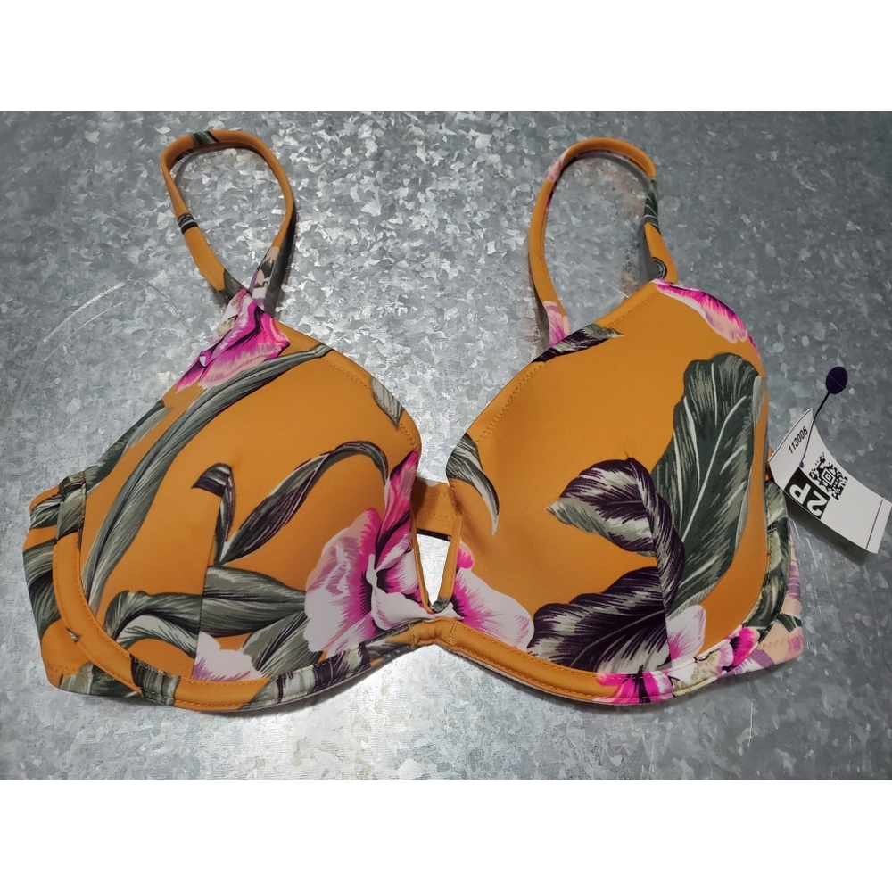 34C Bikini Top, Shade & Shore, Burnt Yellow - Picture 7 of 7